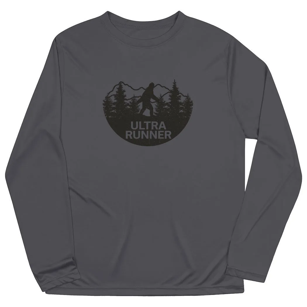 Men's Running Long Sleeve Performance Tee - Ultra Runner Bigfoot 7 Men's Running Long Sleeve Performance Tee - Ultra Runner Bigfoot - Image 5