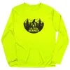Men's Running Long Sleeve Performance Tee - Ultra Runner Bigfoot -goneforarun Sales 2023 tr 43908 SAFETYYELLOW MAIN