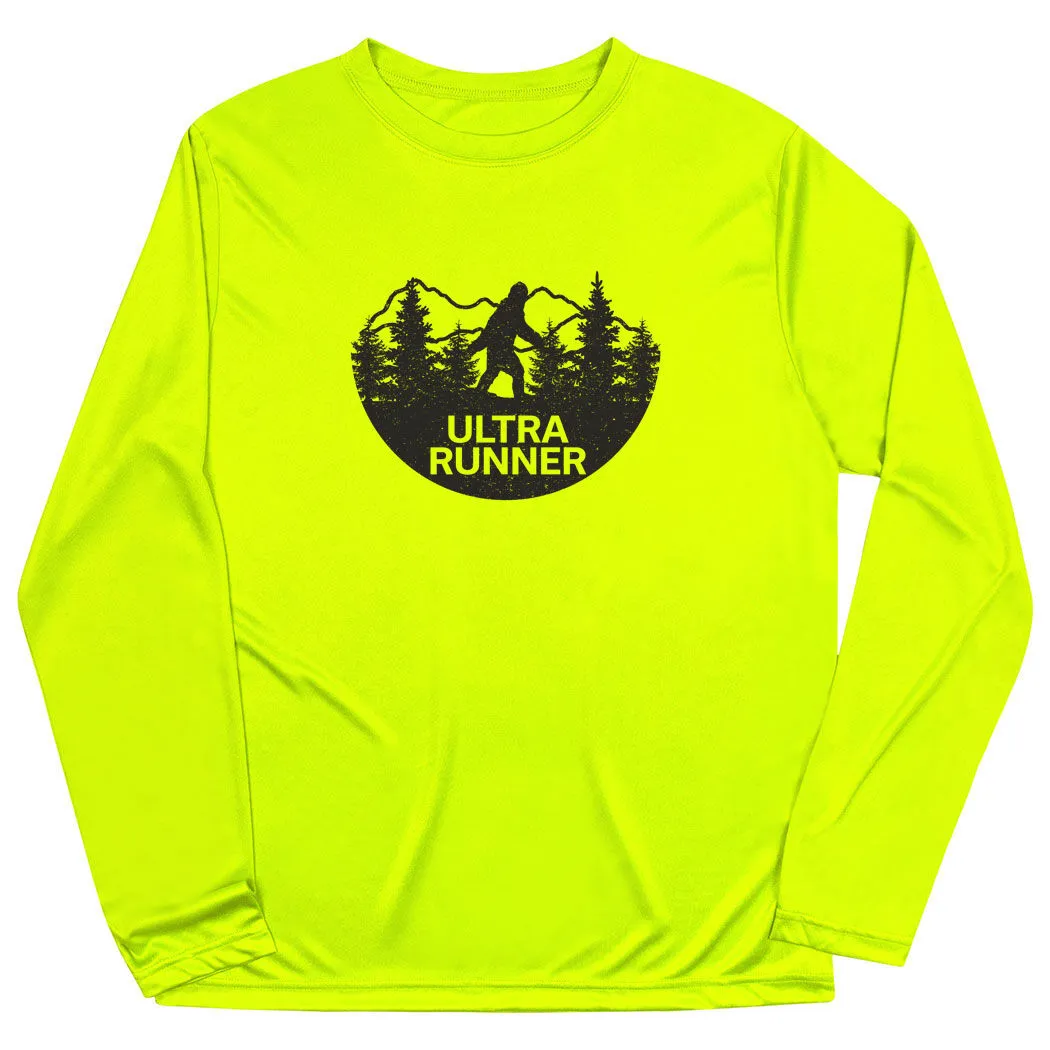 Men's Running Long Sleeve Performance Tee - Ultra Runner Bigfoot 3 Men's Running Long Sleeve Performance Tee - Ultra Runner Bigfoot