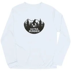 Men's Running Long Sleeve Performance Tee - Ultra Runner Bigfoot 19 Men's Running Long Sleeve Performance Tee - Ultra Runner Bigfoot -goneforarun Sales 2023 tr 43908 WHITE MAIN