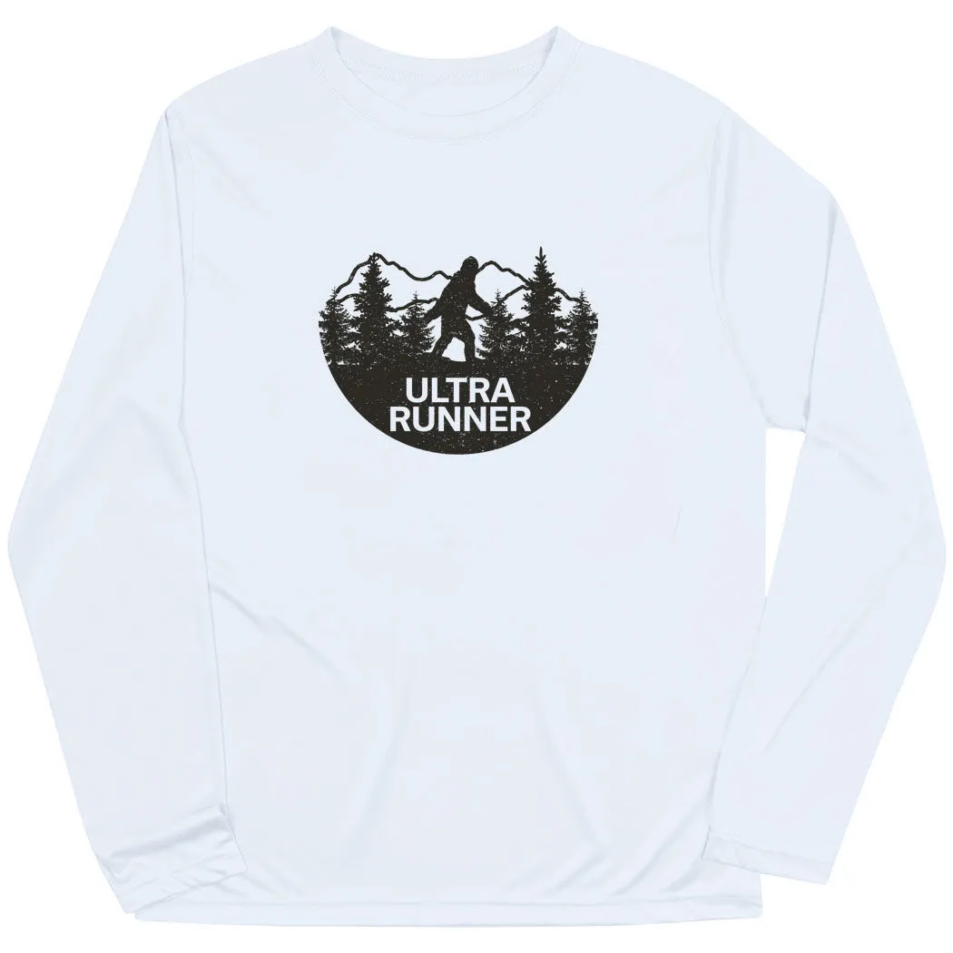 Men's Running Long Sleeve Performance Tee - Ultra Runner Bigfoot 11 Men's Running Long Sleeve Performance Tee - Ultra Runner Bigfoot - Image 9