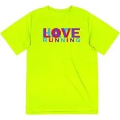 Men's Running Short Sleeve Performance Tee - Love Hate Running -goneforarun Sales 2023 tr 43914 SAFETYYELLOW MAIN