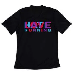 Women's Short Sleeve Tech Tee - Love Hate Running 11 Women's Short Sleeve Tech Tee - Love Hate Running -goneforarun Sales 2023 tr 43918 BLACK MAIN