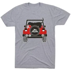 Running Short Sleeve T-Shirt - Beach Run -goneforarun Sales 2023 tr 43927 GRAY FLAT