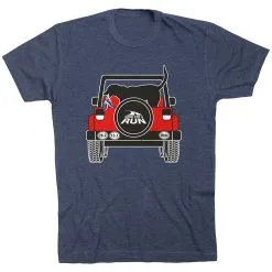 Running Short Sleeve T-Shirt - Beach Run -goneforarun Sales 2023 tr 43927 NAVY FLAT