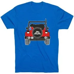 Running Short Sleeve T-Shirt - Beach Run -goneforarun Sales 2023 tr 43927 ROYAL FLAT