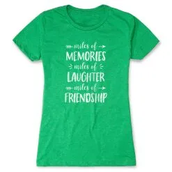 Women's Everyday Runners Tee - Miles Of Friendship Mantra 18 Women's Everyday Runners Tee - Miles Of Friendship Mantra -goneforarun Sales 2023 tr 43936 GREEN FLAT