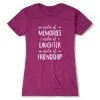 Women's Everyday Runners Tee - Miles Of Friendship Mantra 2 Women's Everyday Runners Tee - Miles Of Friendship Mantra -goneforarun Sales 2023 tr 43936 LUSHBERRY FLAT