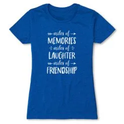 Women's Everyday Runners Tee - Miles Of Friendship Mantra 21 Women's Everyday Runners Tee - Miles Of Friendship Mantra -goneforarun Sales 2023 tr 43936 ROYAL FLAT
