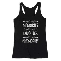 Women's Everyday Tank Top - Miles Of Friendship Mantra -goneforarun Sales 2023 tr 43939 BLACK MAIN