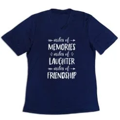 Women's Short Sleeve Tech Tee - Miles Of Friendship Mantra