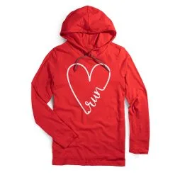 Women's Running Lightweight Hoodie - Run With Love