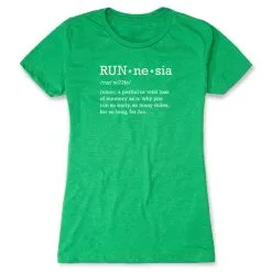 Women's Everyday Runners Tee - RUNnesia -goneforarun Sales 2023 tr 44326 GREEN FLAT