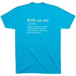 Running Short Sleeve T-Shirt - RUNnesia -goneforarun Sales 2023 tr 44328 TURQUOISE FLAT