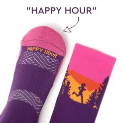 Socrates® Mid-Calf Performance Socks - Happy Hour -goneforarun Sales 2023 tr 44341 QUOTE