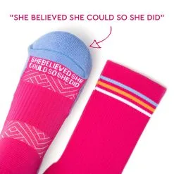 Socrates® Mid-Calf Performance Socks - She Believed She Could 13 Socrates® Mid-Calf Performance Socks - She Believed She Could -goneforarun Sales 2023 tr 44342 QUOTE