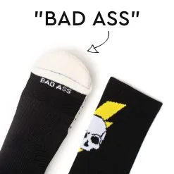 Socrates® Mid-Calf Performance Socks - Bad Ass (Black) -goneforarun Sales 2023 tr 44344 QUOTE