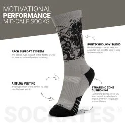 Socrates® Mid-Calf Performance Socks - Explore -goneforarun Sales 2023 tr 44345 DETAILS