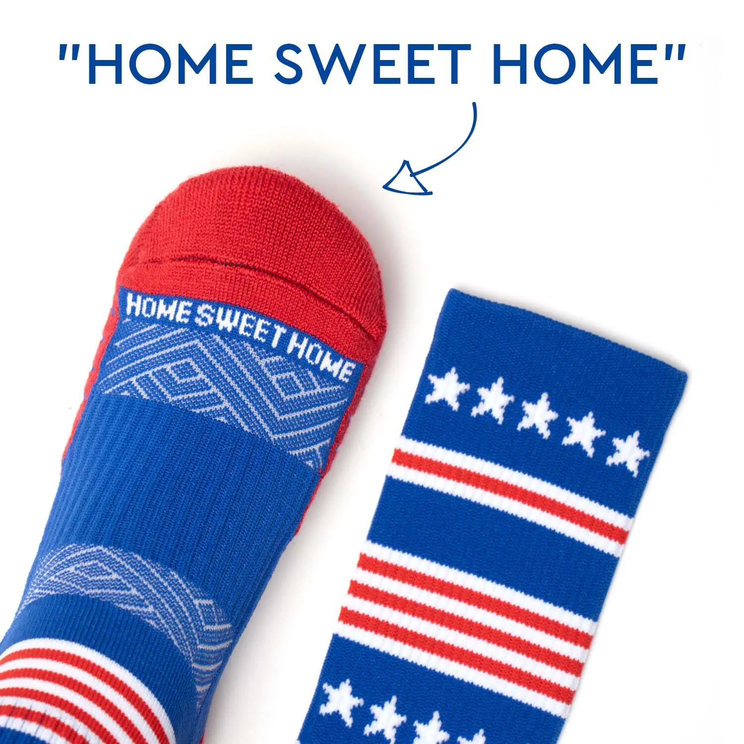 Socrates® Mid-Calf Performance Socks - Home Sweet Home 6 Socrates® Mid-Calf Performance Socks - Home Sweet Home - Image 4