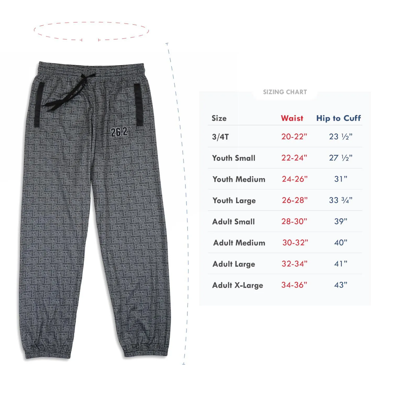 Running Lounge Pants - 26.2 Math Miles 12 Running Lounge Pants - 26.2 Math Miles - Image 10