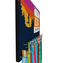 Running Large Hooked On Medals And Bib Hanger - Happy Hour -goneforarun Sales 2023 tr 44380 PROFILE