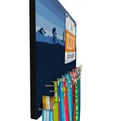 Running Large Hooked On Medals And Bib Hanger - Triathlon -goneforarun Sales 2023 tr 44381 PROFILE