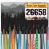 Running Large Hooked On Medals And Bib Hanger - Run Your Terrain -goneforarun Sales 2023 tr 44382 CLOSEUP