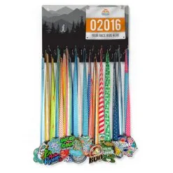 Running Large Hooked On Medals And Bib Hanger - Run Your Terrain -goneforarun Sales 2023 tr 44382 FULLVIEW