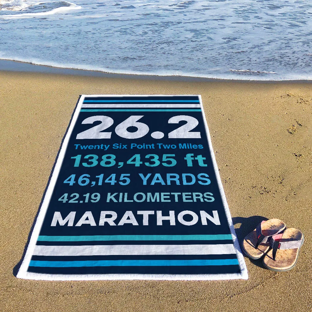 Running Premium Beach Towel - 26.2 Math Miles 5 Running Premium Beach Towel - 26.2 Math Miles - Image 3