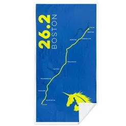 Running Premium Beach Towel - Boston Route