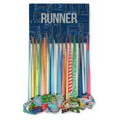 Running Large Hooked On Medals Hanger - Running Inspiration -goneforarun Sales 2023 tr 44388 FULLVIEW