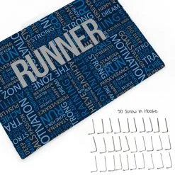 Running Large Hooked On Medals Hanger - Running Inspiration -goneforarun Sales 2023 tr 44388 WHATSINCLUDED