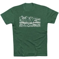 Running Short Sleeve T-Shirt - Ultra Runner Sketch -goneforarun Sales 2023 tr 44404 FORESTGREEN FLAT