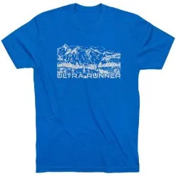 Running Short Sleeve T-Shirt - Ultra Runner Sketch -goneforarun Sales 2023 tr 44404 ROYAL FLAT