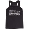 Flowy Racerback Tank Top - Ultra Runner Sketch -goneforarun Sales 2023 tr 44405 BLACK MAIN