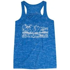 Flowy Racerback Tank Top - Ultra Runner Sketch -goneforarun Sales 2023 tr 44405 BLUE MAIN
