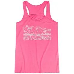 Flowy Racerback Tank Top - Ultra Runner Sketch -goneforarun Sales 2023 tr 44405 PINK MAIN