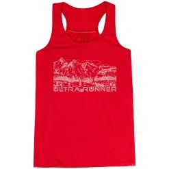 Flowy Racerback Tank Top - Ultra Runner Sketch -goneforarun Sales 2023 tr 44405 RED MAIN