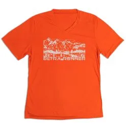 Women's Short Sleeve Tech Tee - Ultra Runner Sketch -goneforarun Sales 2023 tr 44407 ORANGE MAIN