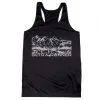 Women's Racerback Performance Tank Top - Ultra Runner Sketch -goneforarun Sales 2023 tr 44408 BLACK MAIN