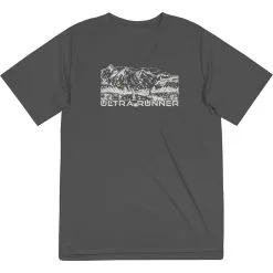 Men's Running Short Sleeve Performance Tee - Ultra Runner Sketch -goneforarun Sales 2023 tr 44411 GRAPHITE MAIN