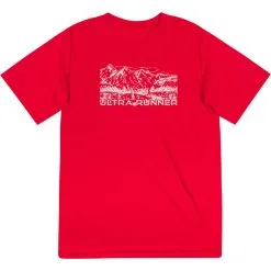 Men's Running Short Sleeve Performance Tee - Ultra Runner Sketch -goneforarun Sales 2023 tr 44411 RED MAIN