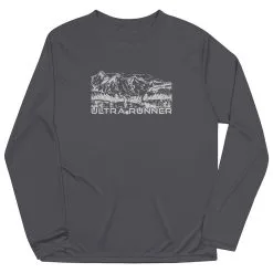 Men's Running Long Sleeve Performance Tee - Ultra Runner Sketch 14 Men's Running Long Sleeve Performance Tee - Ultra Runner Sketch -goneforarun Sales 2023 tr 44412 GRAPHITE MAIN
