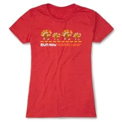 Women's Everyday Runners Tee - Run Now Gobble Later Turkeys -goneforarun Sales 2023 tr 44443 RED FLAT