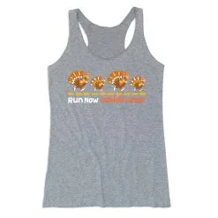 Women's Everyday Tank Top - Run Now Gobble Later Turkeys -goneforarun Sales 2023 tr 44446 GRAY MAIN