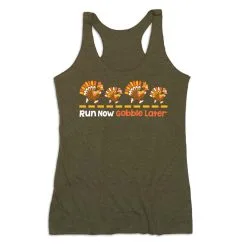 Women's Everyday Tank Top - Run Now Gobble Later Turkeys -goneforarun Sales 2023 tr 44446 OLIVE MAIN