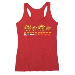Women's Everyday Tank Top - Run Now Gobble Later Turkeys -goneforarun Sales 2023 tr 44446 RED MAIN