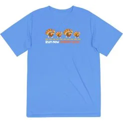 Men's Running Short Sleeve Performance Tee - Run Now Gobble Later Turkeys -goneforarun Sales 2023 tr 44451 LIGHTBLUE MAIN
