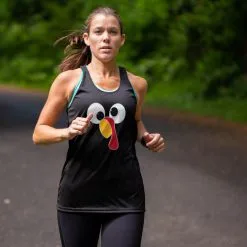 Women's Running Racerback Performance Tank Top - Goofy Turkey 10 Women's Running Racerback Performance Tank Top - Goofy Turkey -goneforarun Sales 2023 tr 44561 BLACK MODEL