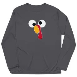 Men's Running Long Sleeve Performance Tee - Goofy Turkey -goneforarun Sales 2023 tr 44565 GRAPHITE MAIN